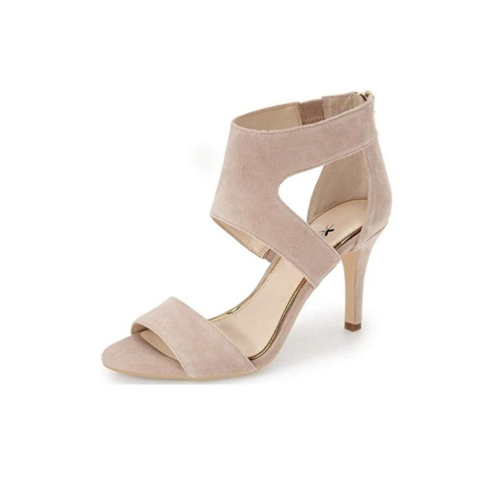 XYD Womens Ankle Strap Heels Size 7 New Color Nuede